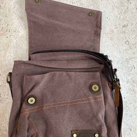 AUGUR Messenger Bag Canvas Shoulder Bag Crossbody Bag Shortrip Travel Bag - Picture 4 of 8